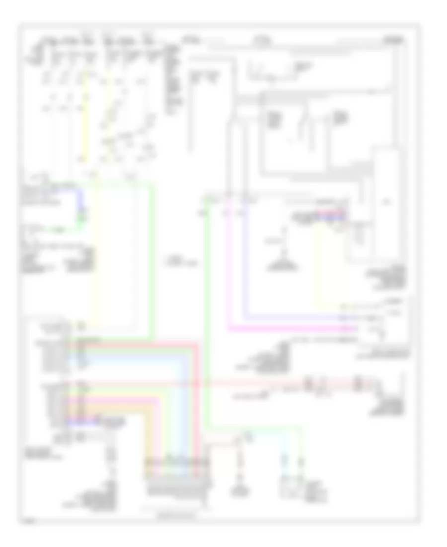 Wiper Washer Wiring Diagram for Infiniti Q50 Hybrid Premium 2014