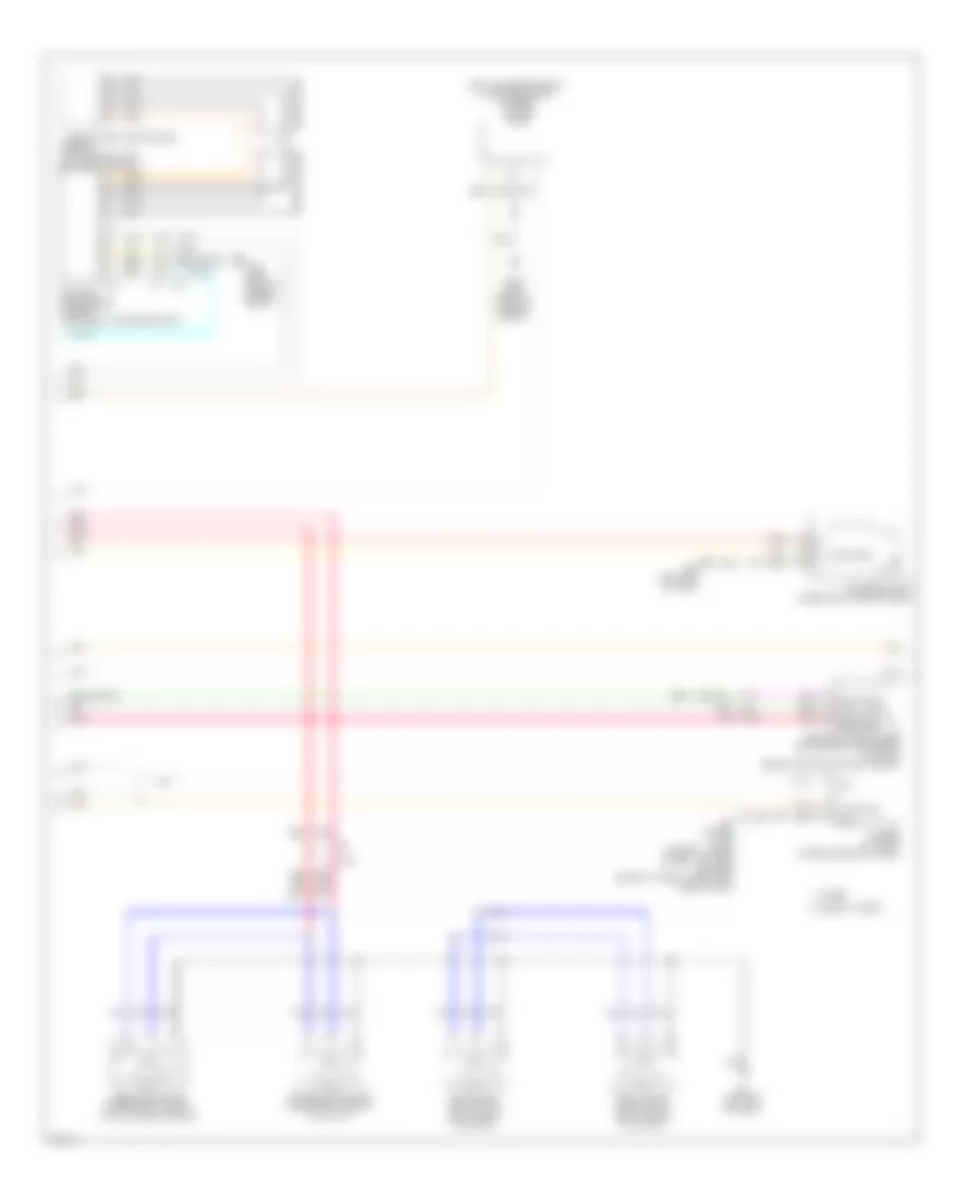 Automatic AC Wiring Diagram (2 of 3) for Infiniti Q50 Hybrid Premium 2014