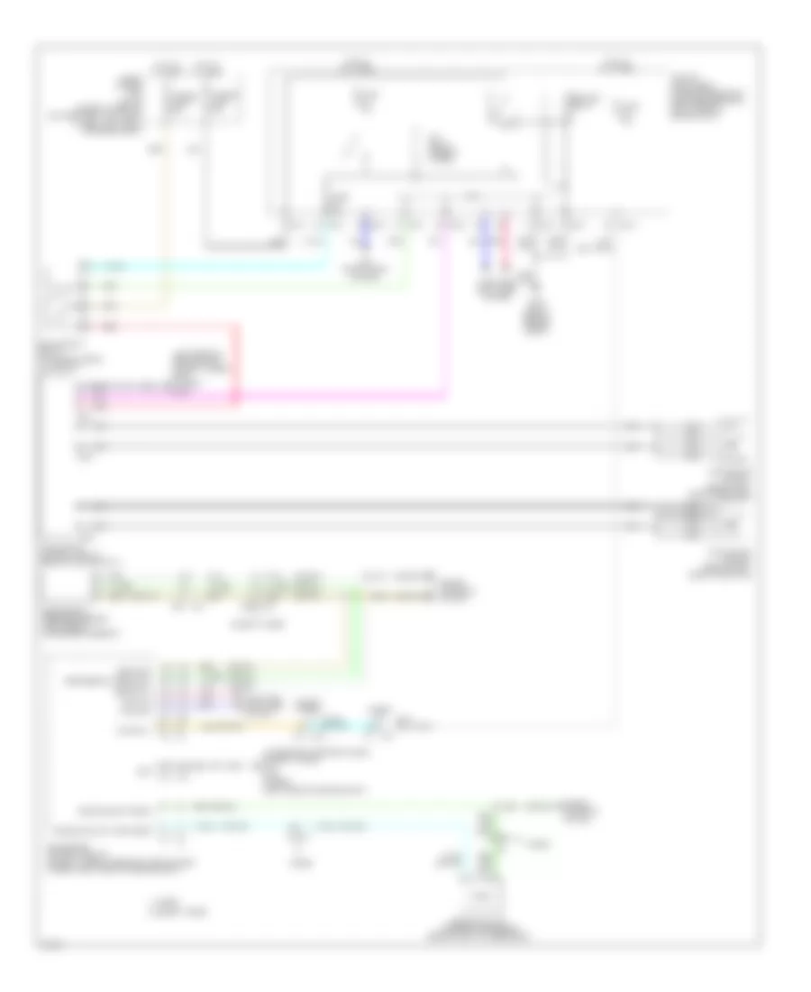 Cooling Fan Wiring Diagram for Infiniti Q50 Hybrid Premium 2014