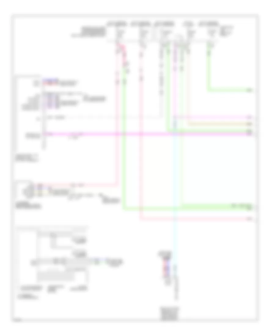 Intelligent Cruise Control Wiring Diagram, Hybrid (1 of 2) for Infiniti Q50 Hybrid Premium 2014