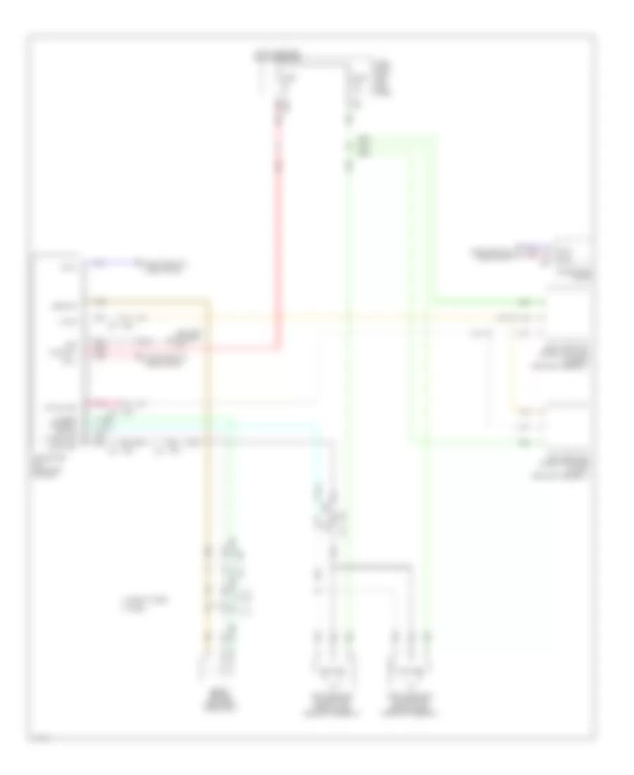 Adaptive Front Lighting Wiring Diagram for Infiniti Q50 Hybrid Premium 2014
