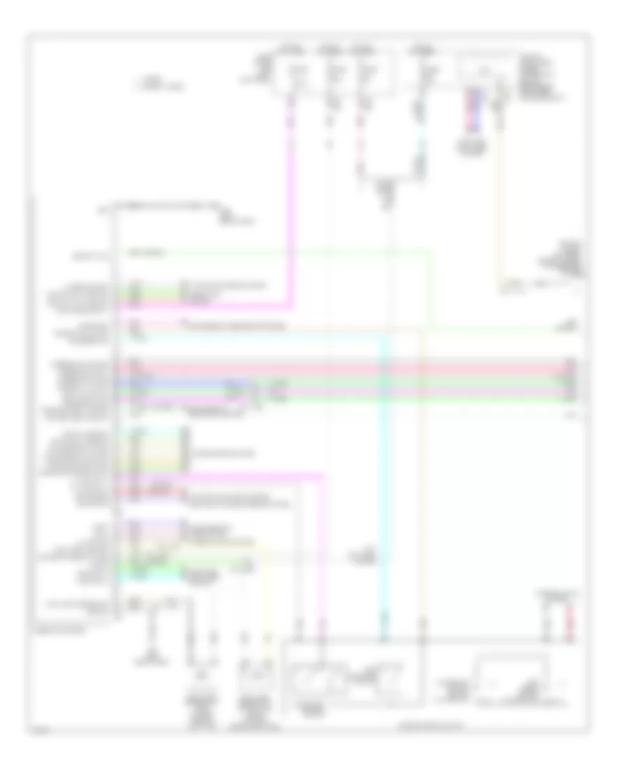 Instrument Cluster Wiring Diagram 1 of 2 for Infiniti Q50 Hybrid Premium 2014