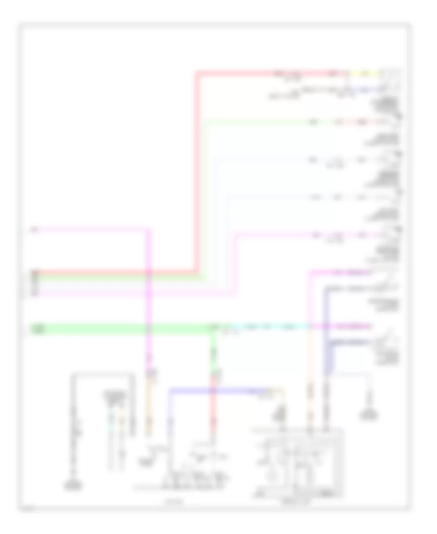 Courtesy Lamps Wiring Diagram 2 of 2 for Infiniti Q50 Hybrid Premium 2014