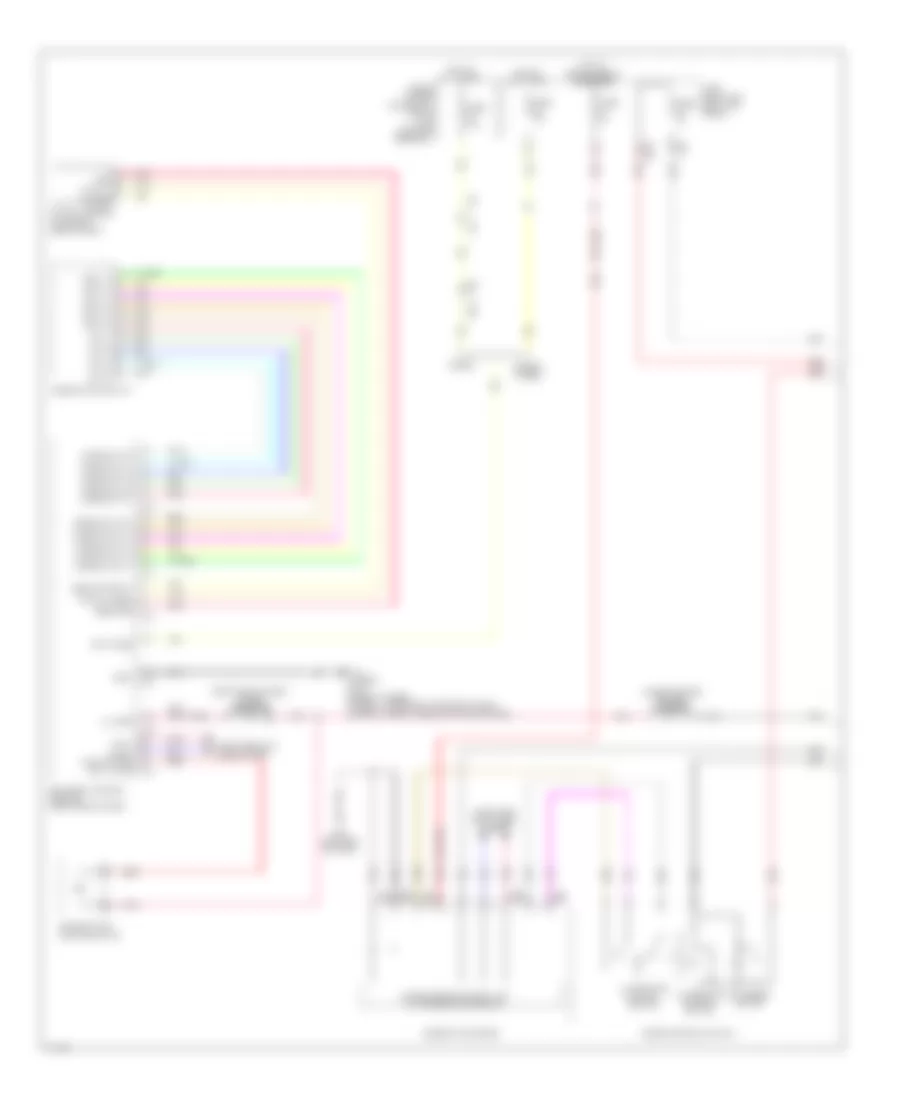 Instrument Illumination Wiring Diagram 1 of 2 for Infiniti Q50 Hybrid Premium 2014