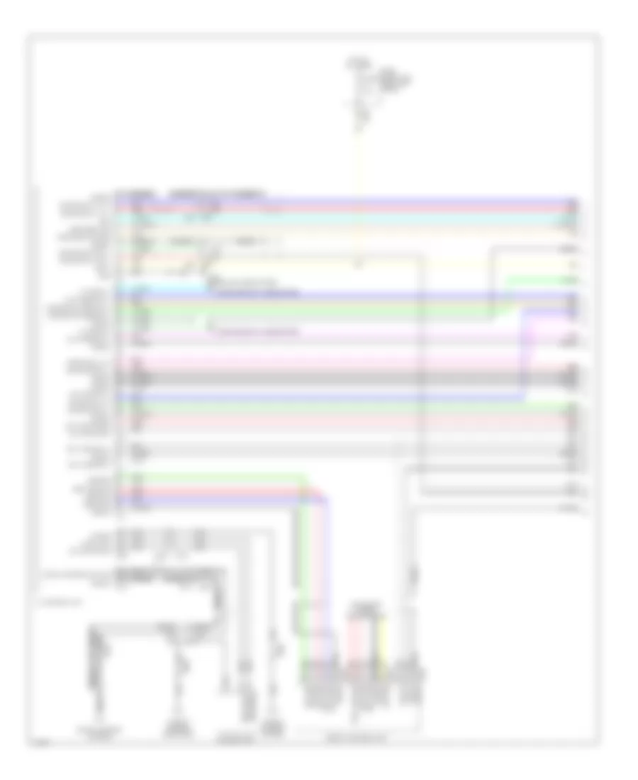 Navigation Wiring Diagram 1 of 7 for Infiniti Q50 Hybrid Premium 2014