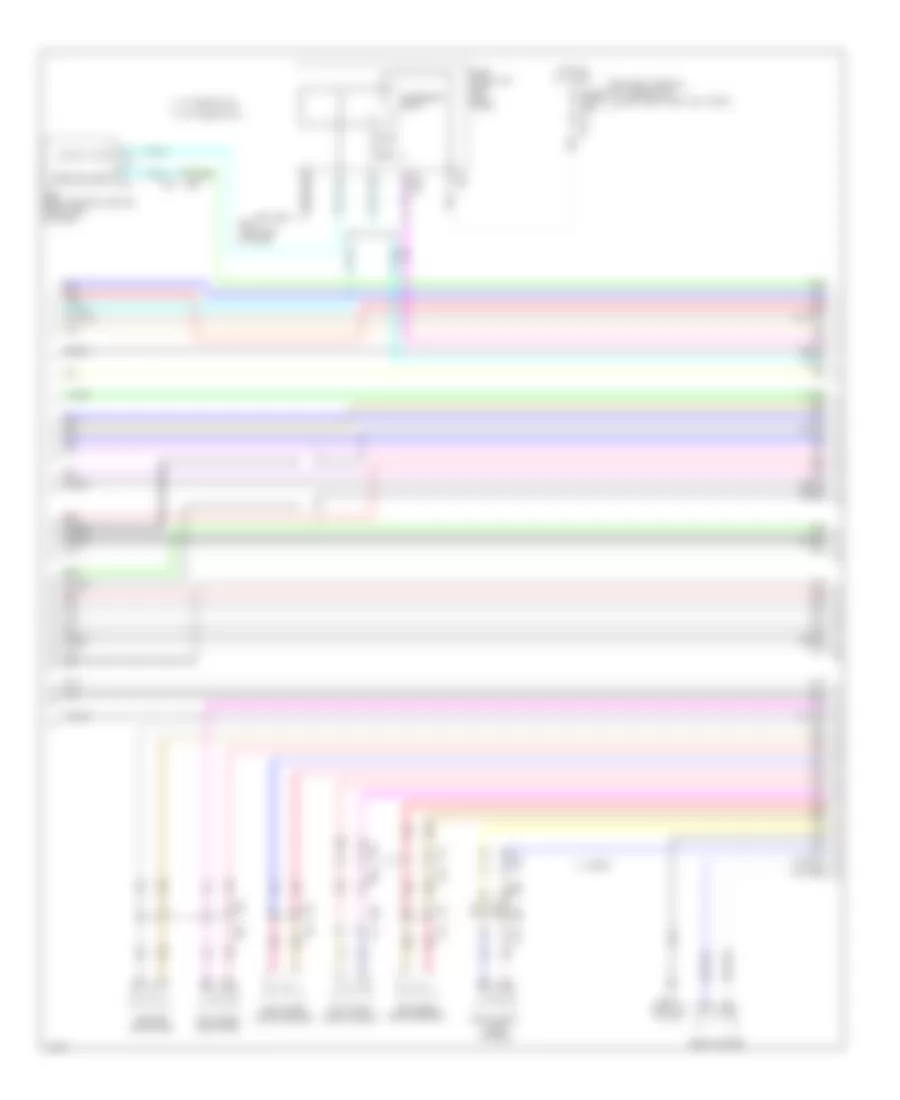 Navigation Wiring Diagram 2 of 7 for Infiniti Q50 Hybrid Premium 2014