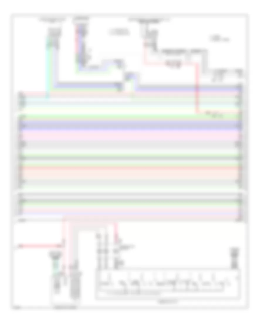 Navigation Wiring Diagram 6 of 7 for Infiniti Q50 Hybrid Premium 2014