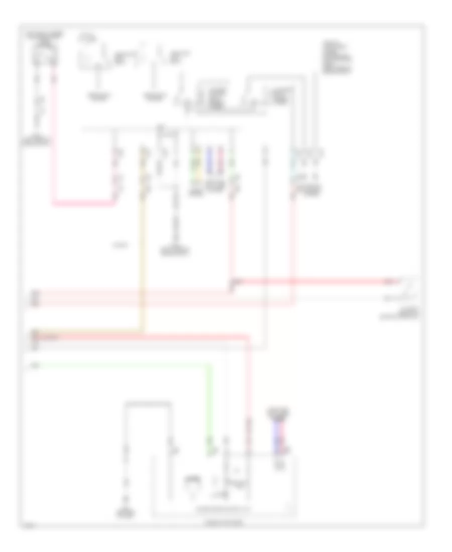 Power Door Locks Wiring Diagram (5 of 5) for Infiniti Q50 Hybrid Premium 2014