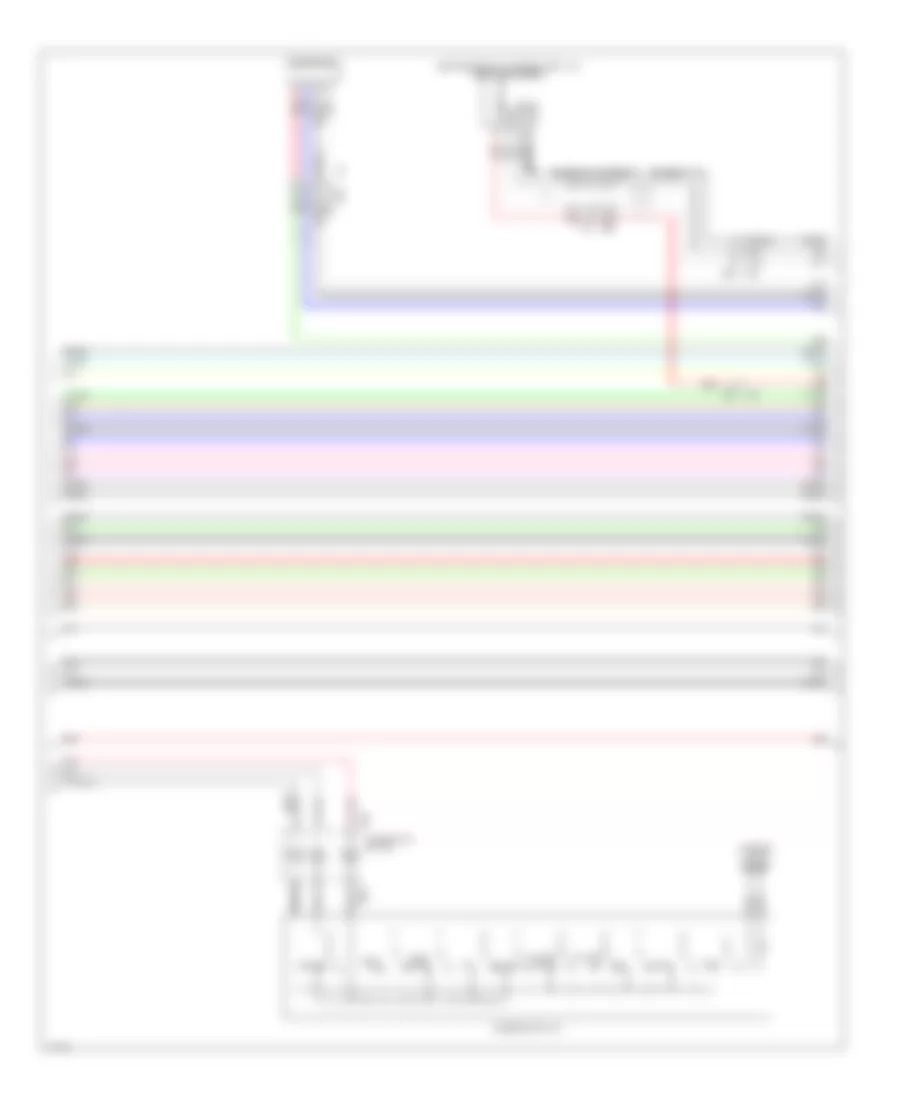 Radio Wiring Diagram, Base (4 of 5) for Infiniti Q50 Hybrid Premium 2014