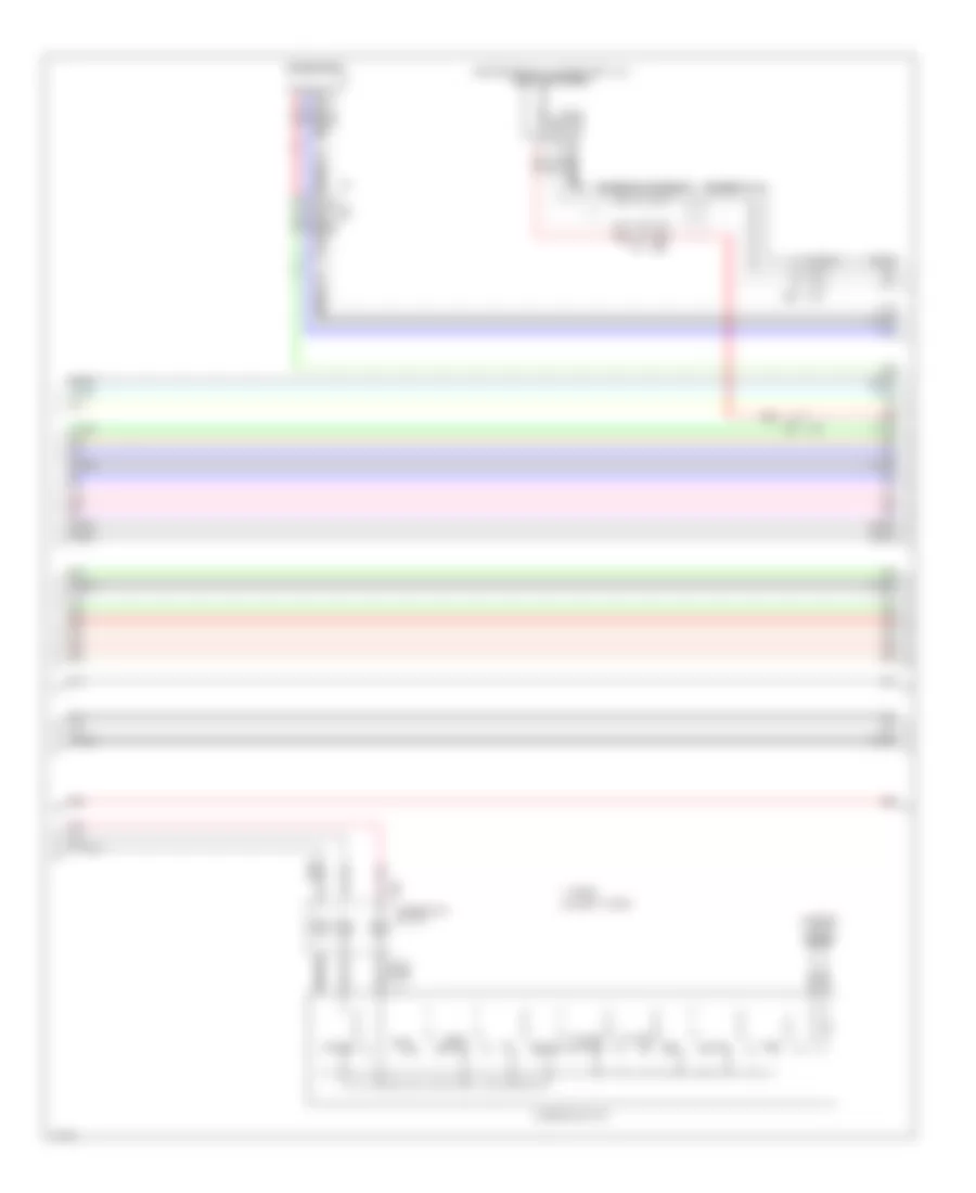 Radio Wiring Diagram, Bose without Navigation (6 of 7) for Infiniti Q50 Hybrid Premium 2014