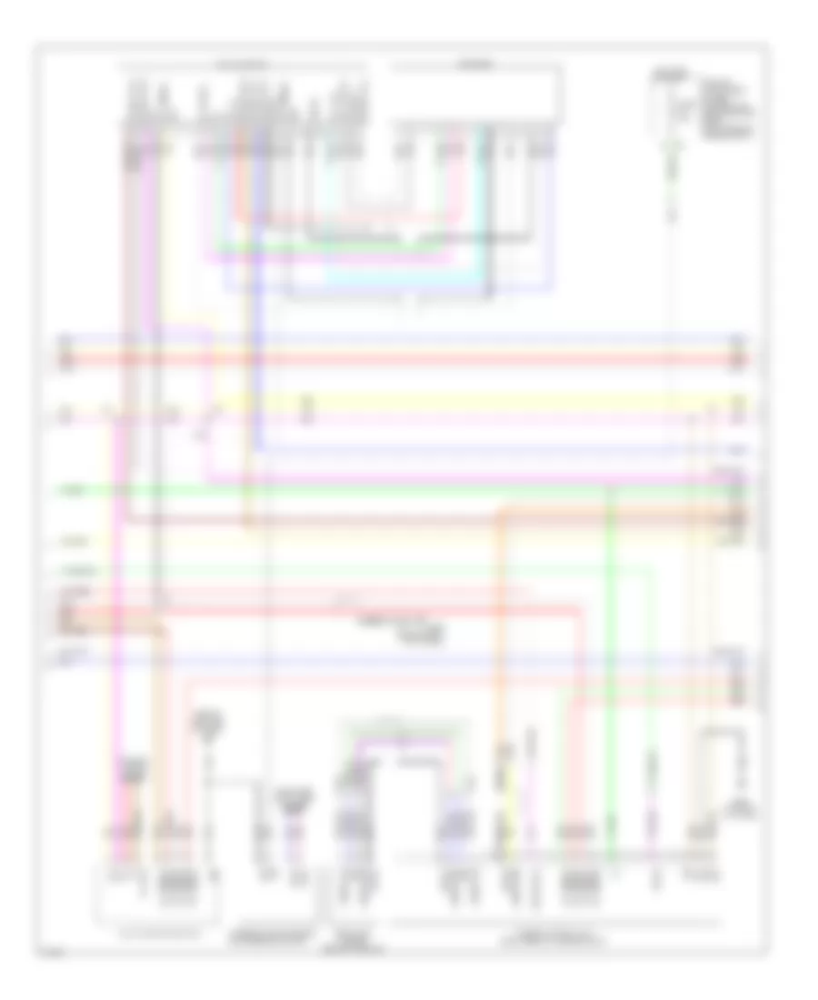 Navigation Wiring Diagram, without Mobile Entertainment System  Bose Audio 2 Channel System (2 of 4) for Infiniti M35 2009