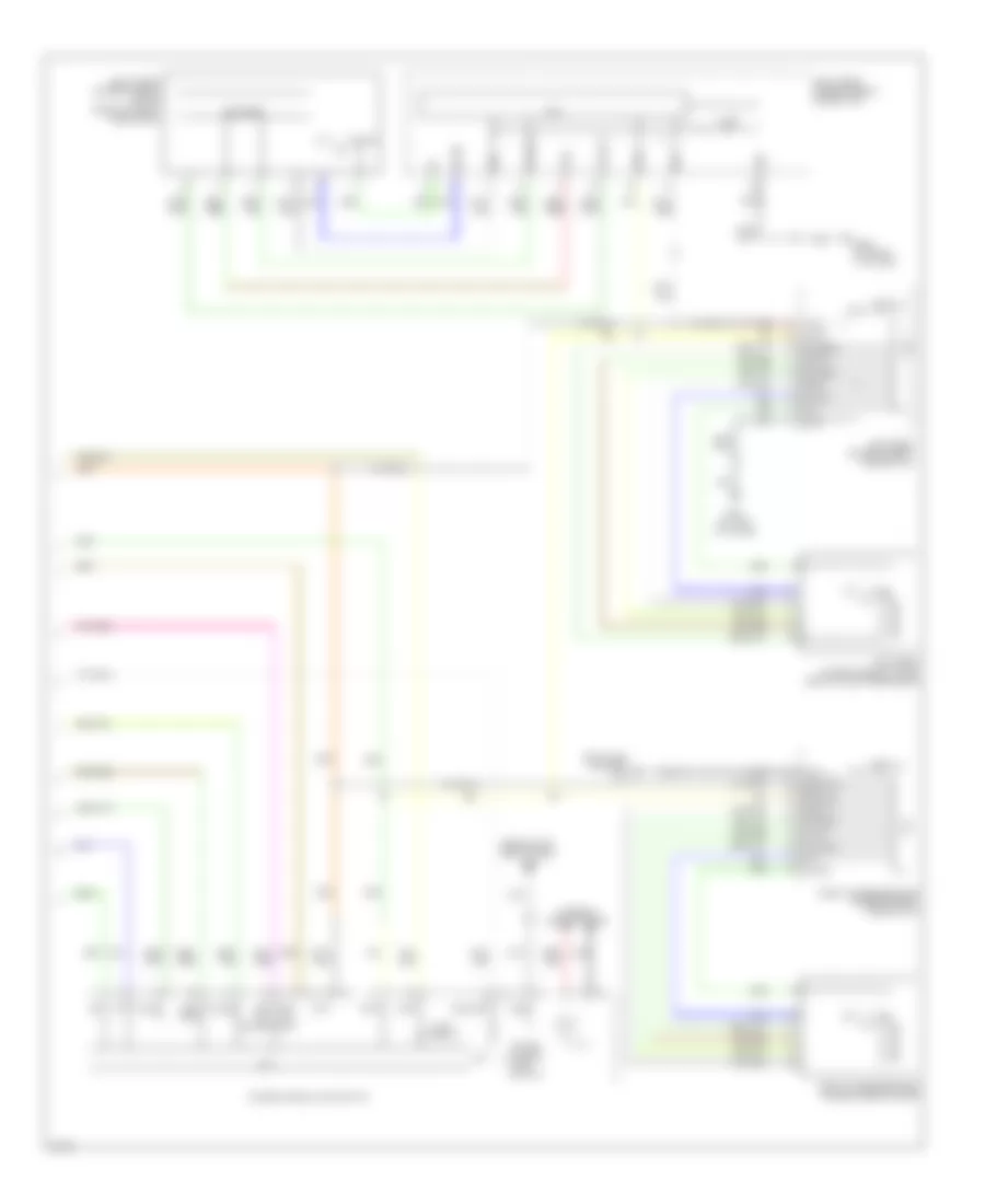Power Windows Wiring Diagram 2 of 2 for Infiniti M35 2009