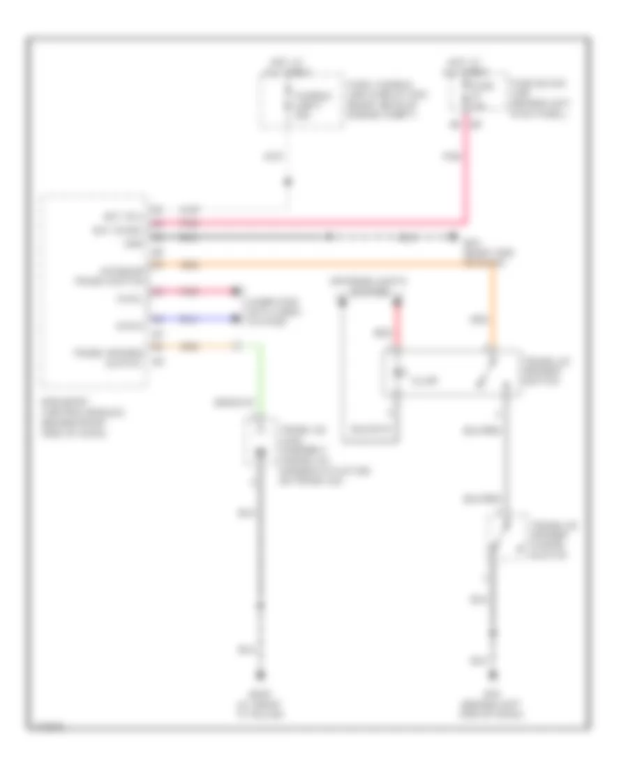 Trunk Release Wiring Diagram for Infiniti M35 2009