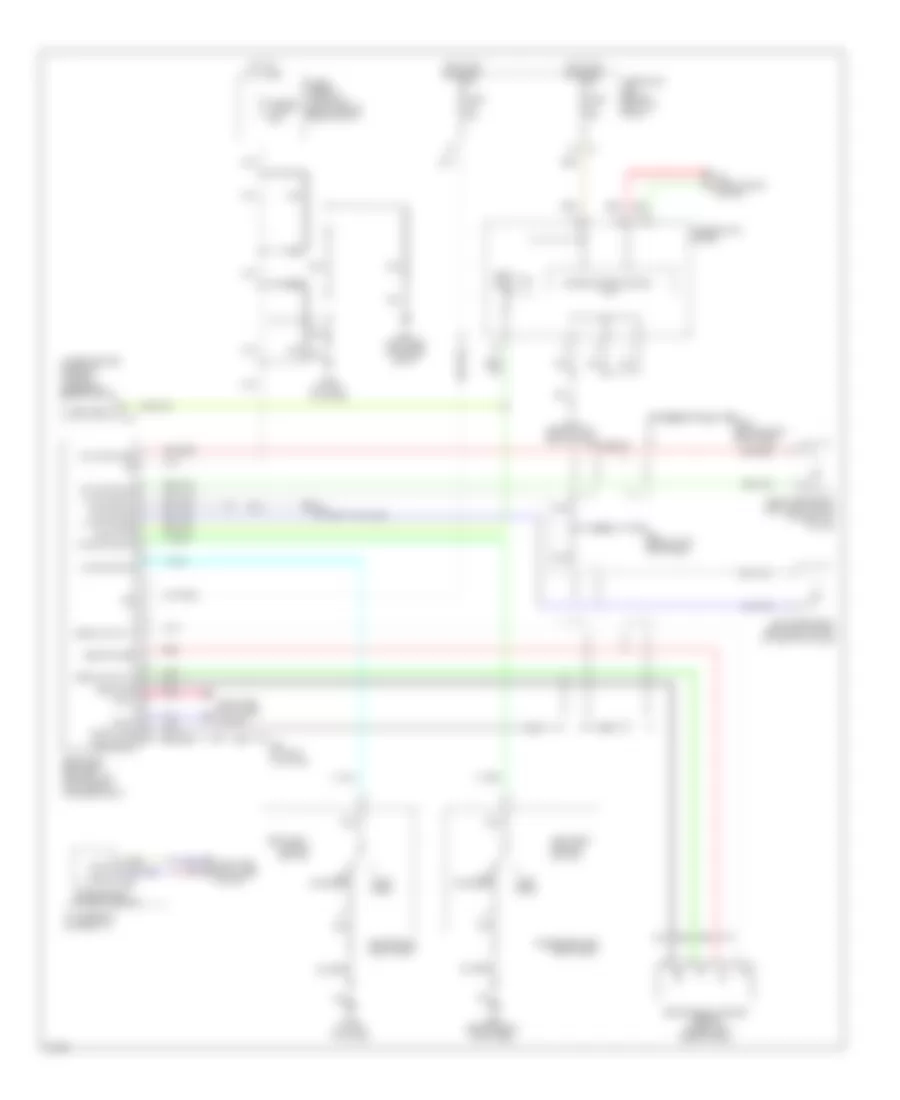 Passive Restraints Wiring Diagram for Infiniti M35 x 2009