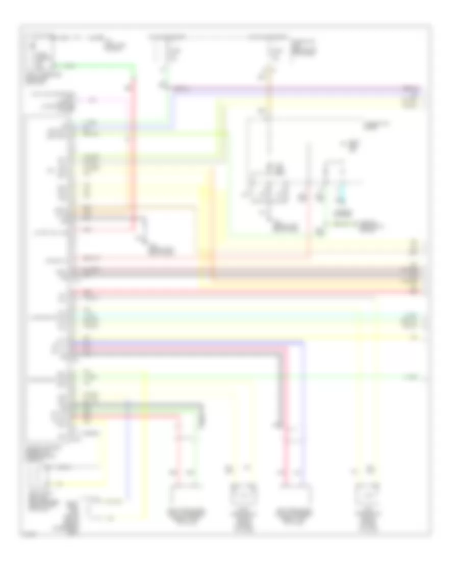 Supplemental Restraints Wiring Diagram 1 of 2 for Infiniti M35 x 2009