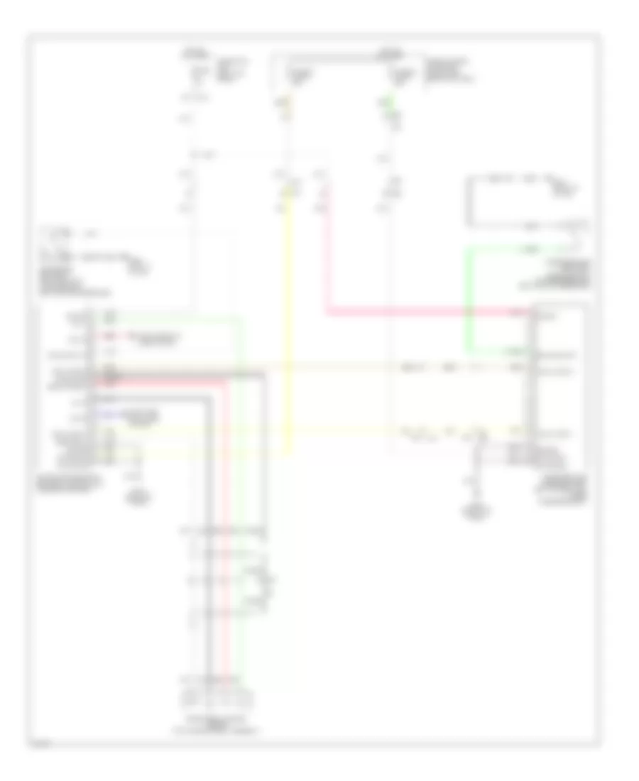 Passive Restraints Wiring Diagram Except Hybrid for Infiniti Q50 Premium 2014