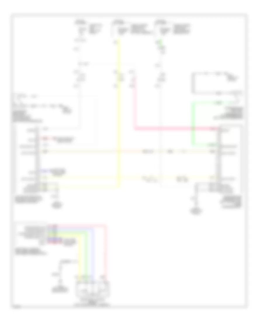 Passive Restraints Wiring Diagram, Hybrid for Infiniti Q50 Premium 2014