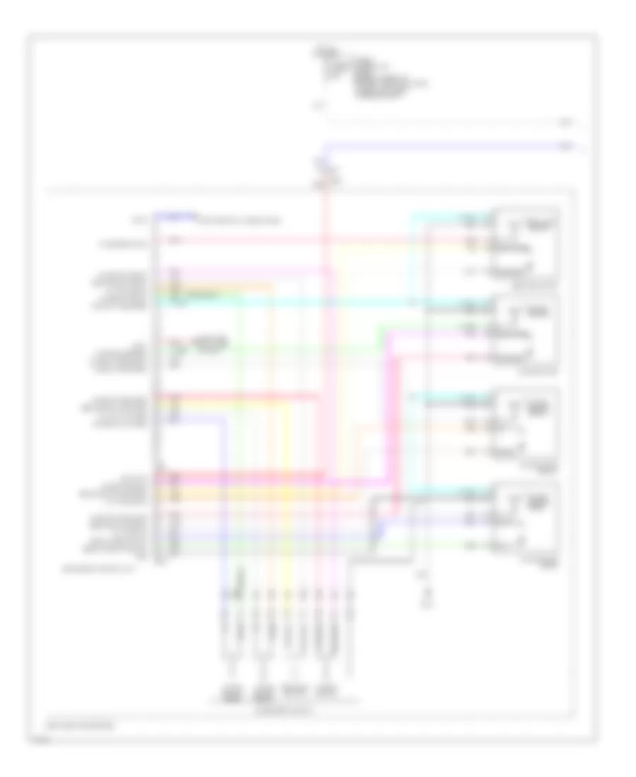Power Seats Wiring Diagram (1 of 2) for Infiniti Q50 Premium 2014