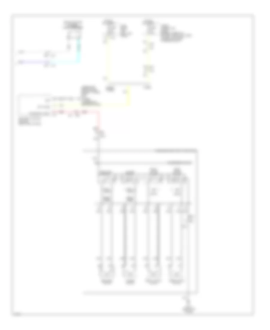 Power Seats Wiring Diagram (2 of 2) for Infiniti Q50 Premium 2014