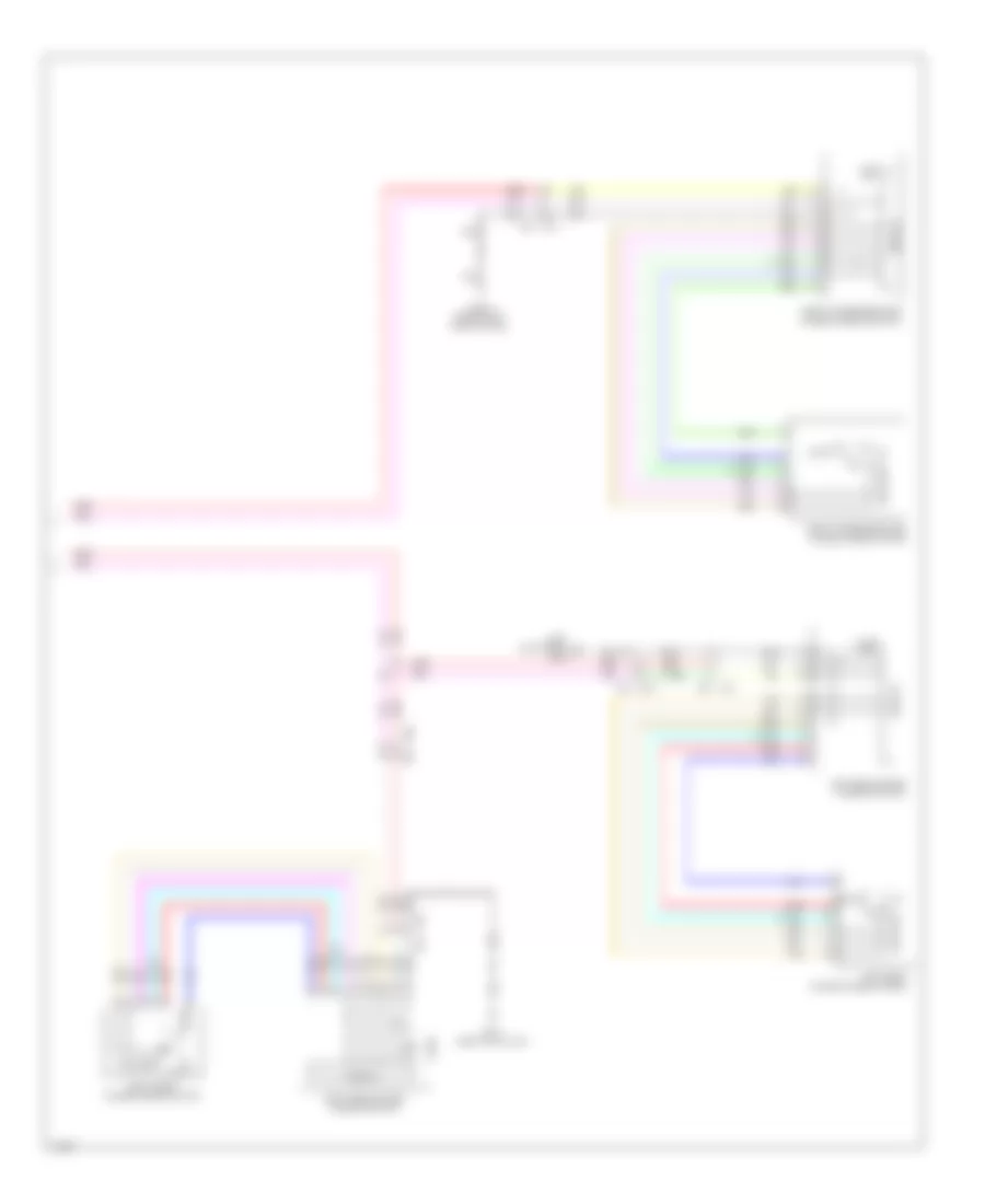 Power Windows Wiring Diagram (2 of 2) for Infiniti Q50 Premium 2014