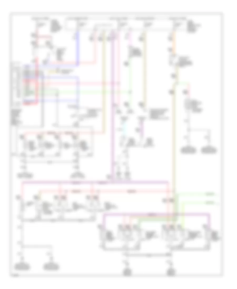 Exterior Lamps Wiring Diagram 1 of 2 for Infiniti G20 t 2000