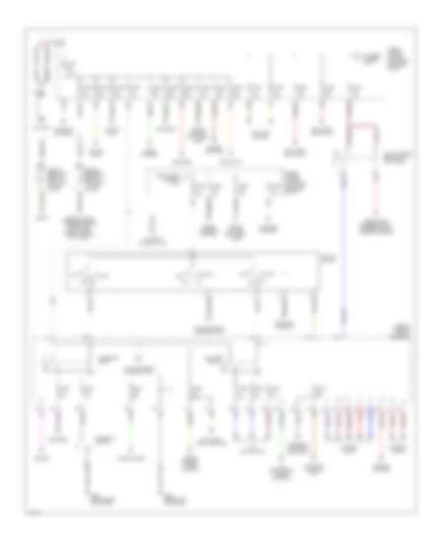 Power Distribution Wiring Diagram 1 of 2 for Infiniti G20 t 2000
