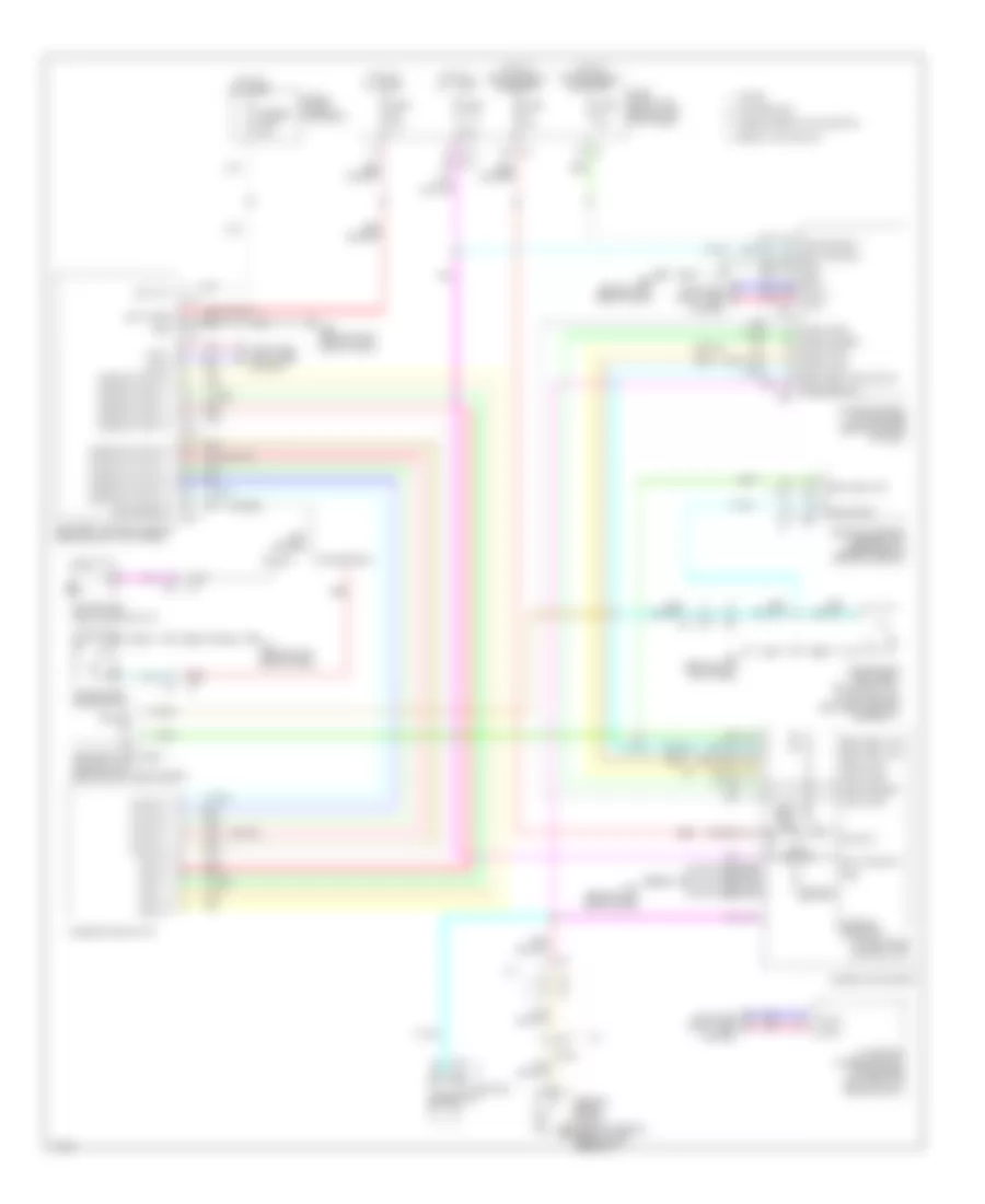 Chime Wiring Diagram for Infiniti Q60 2014
