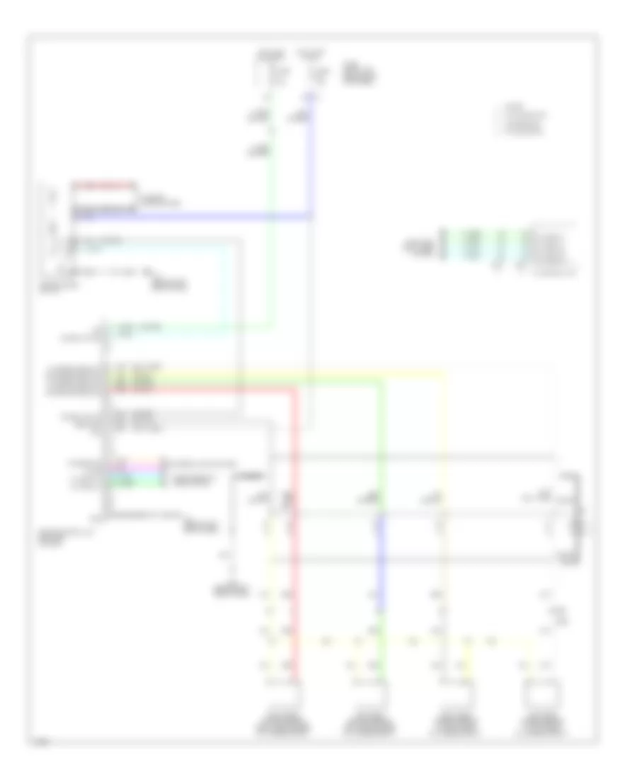 Rear Sonar Wiring Diagram for Infiniti Q60 2014