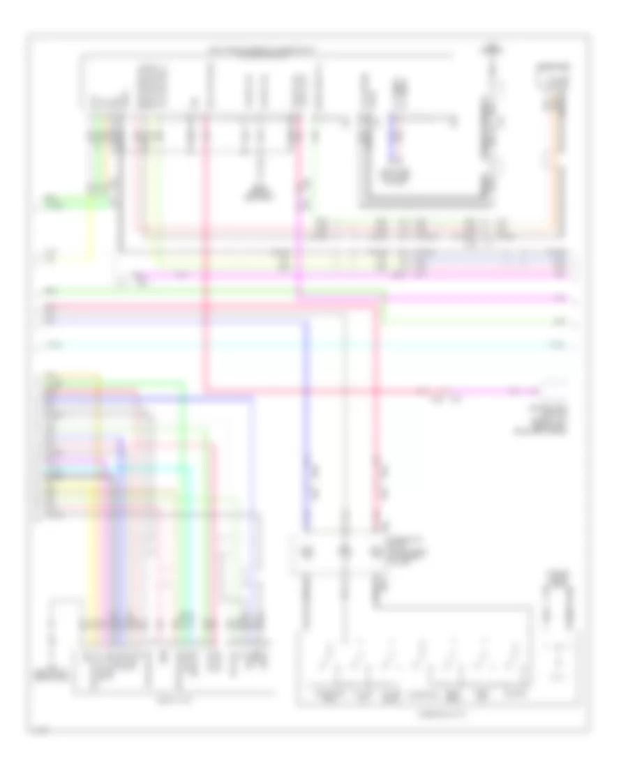 Base Radio Wiring Diagram, Convertible (2 of 3) for Infiniti Q60 2014
