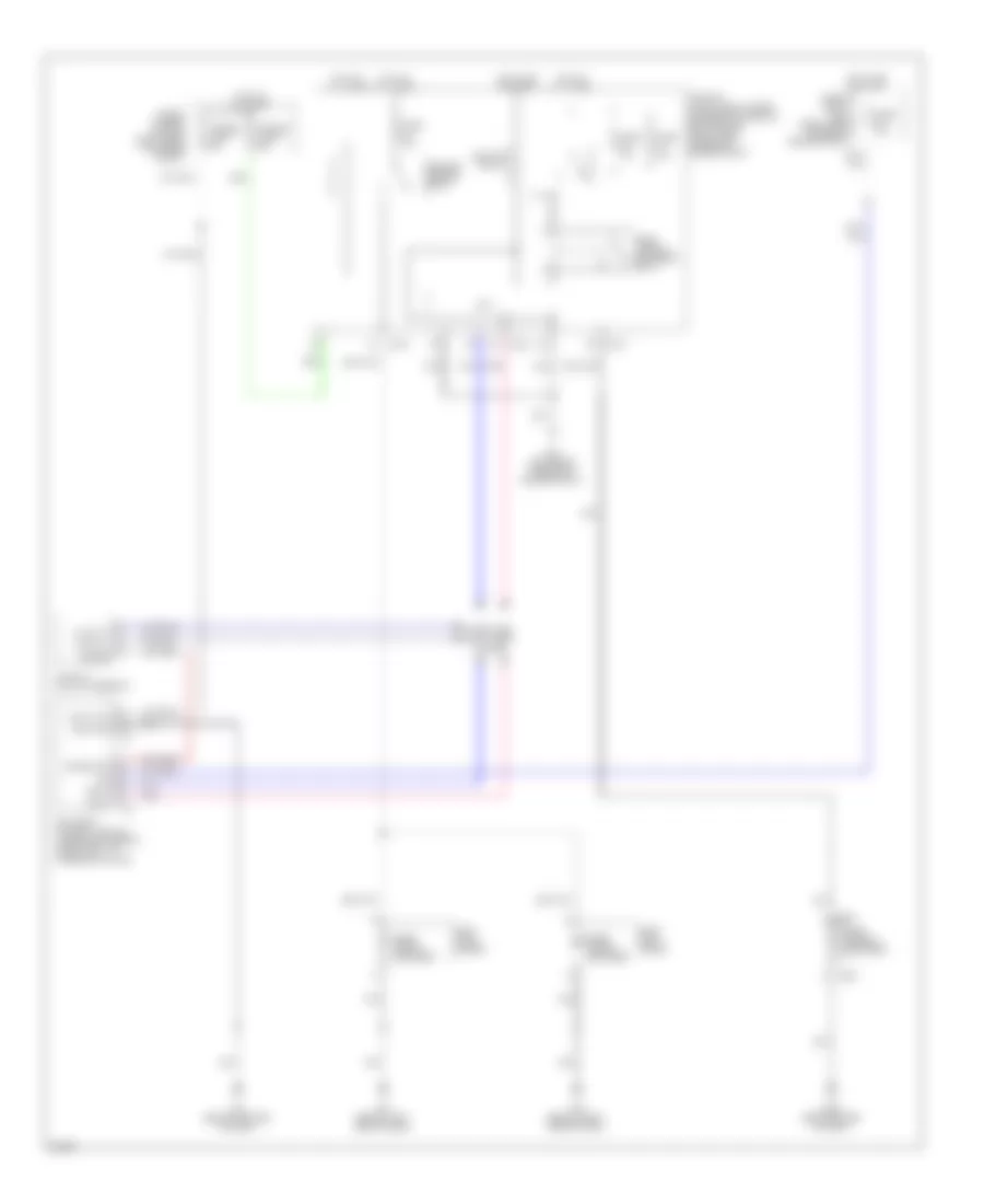 Defoggers Wiring Diagram for Infiniti QX56 2009