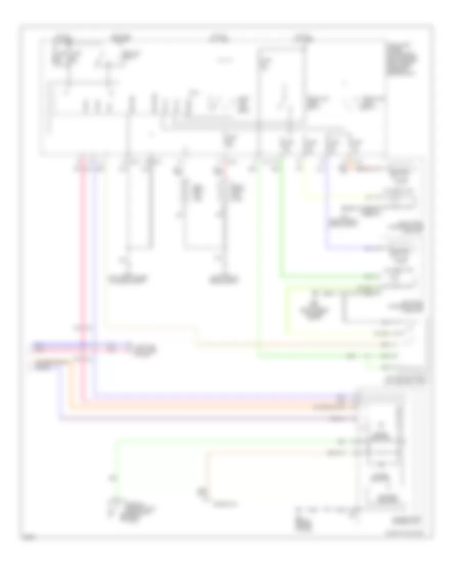 Headlights Wiring Diagram, with DRL (2 of 2) for Infiniti QX56 2009