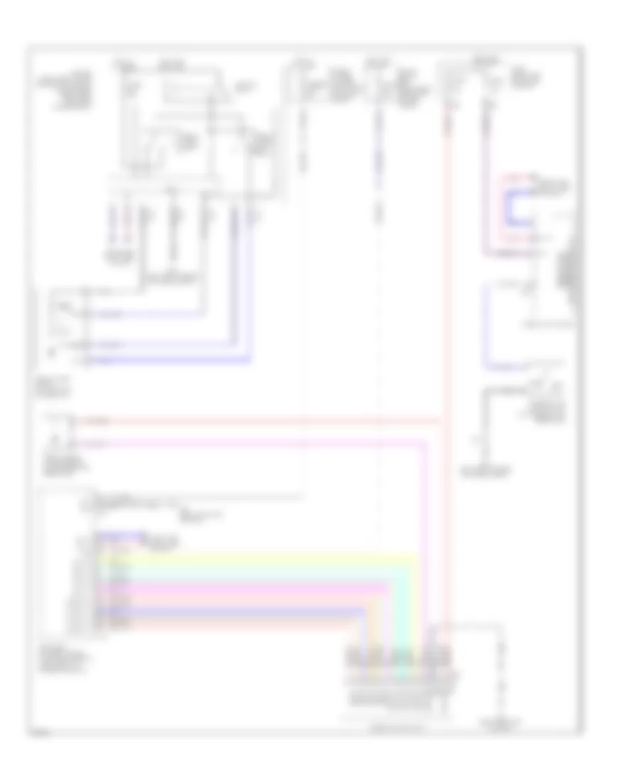 Front Wiper Washer Wiring Diagram for Infiniti QX56 2009