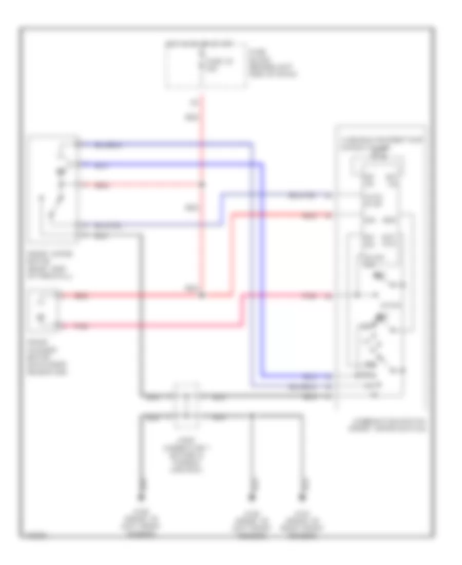 Wiper Washer Wiring Diagram for Infiniti I30 t 2000