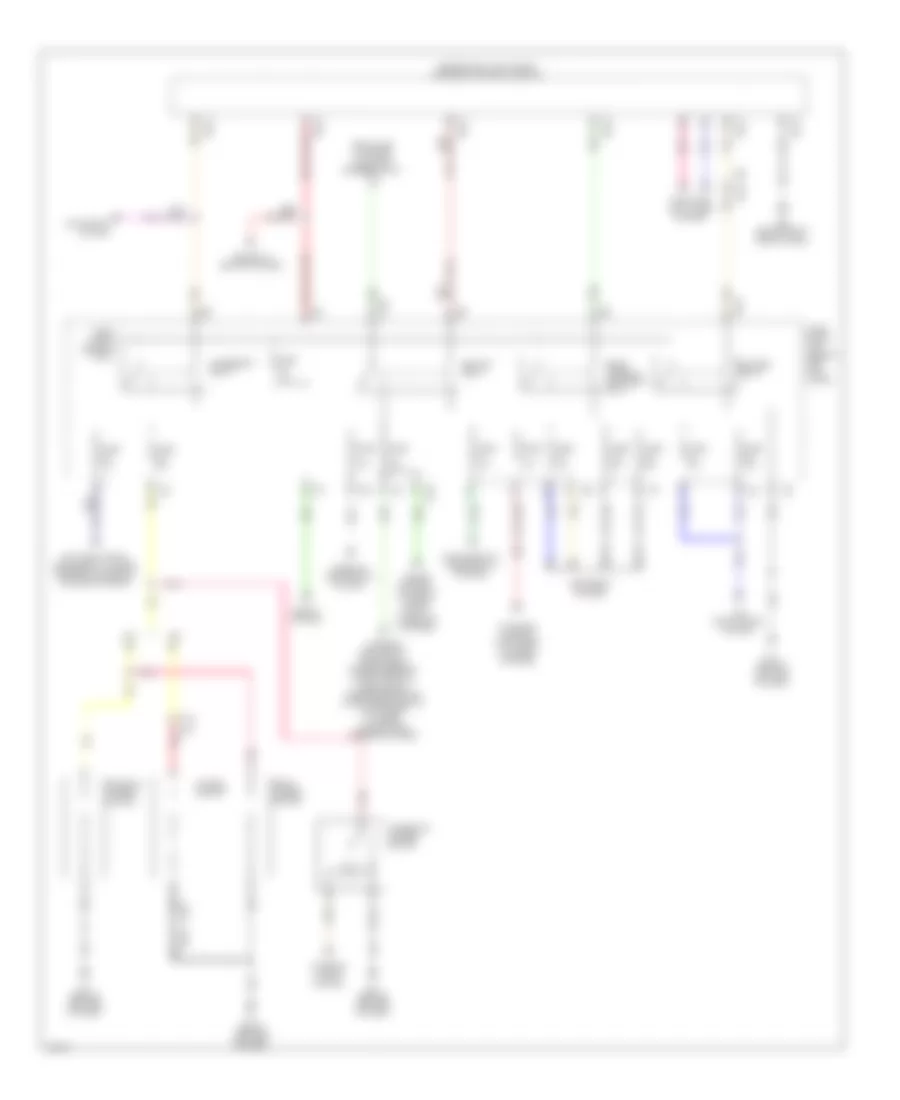 Power Distribution Wiring Diagram (2 of 3) for Infiniti Q60 IPL 2014