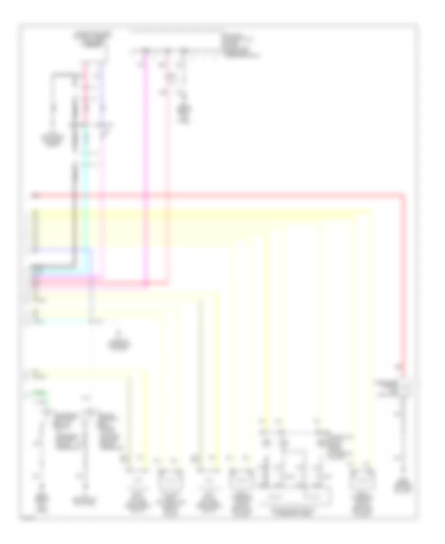 Supplemental Restraints Wiring Diagram, Convertible (2 of 2) for Infiniti Q60 IPL 2014