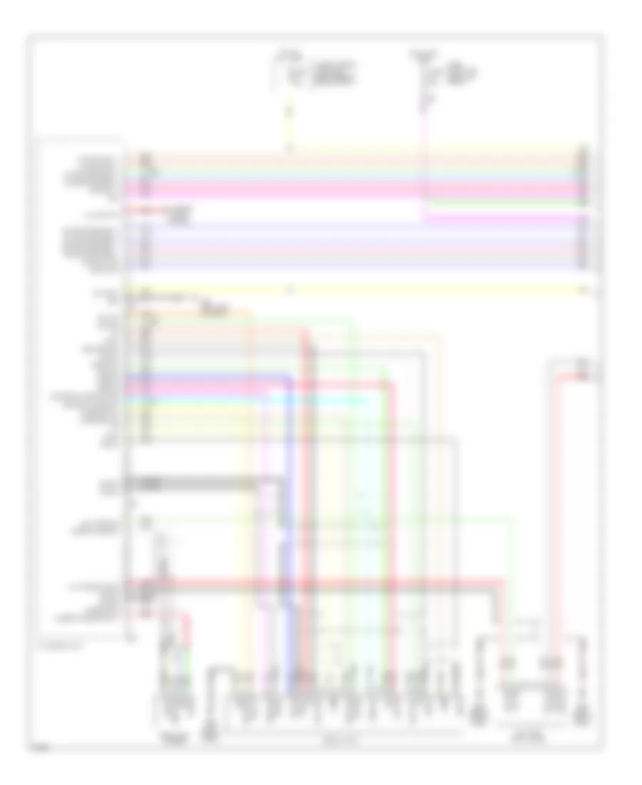 Radio Wiring Diagram Base 1 of 3 for Infiniti EX35 2010