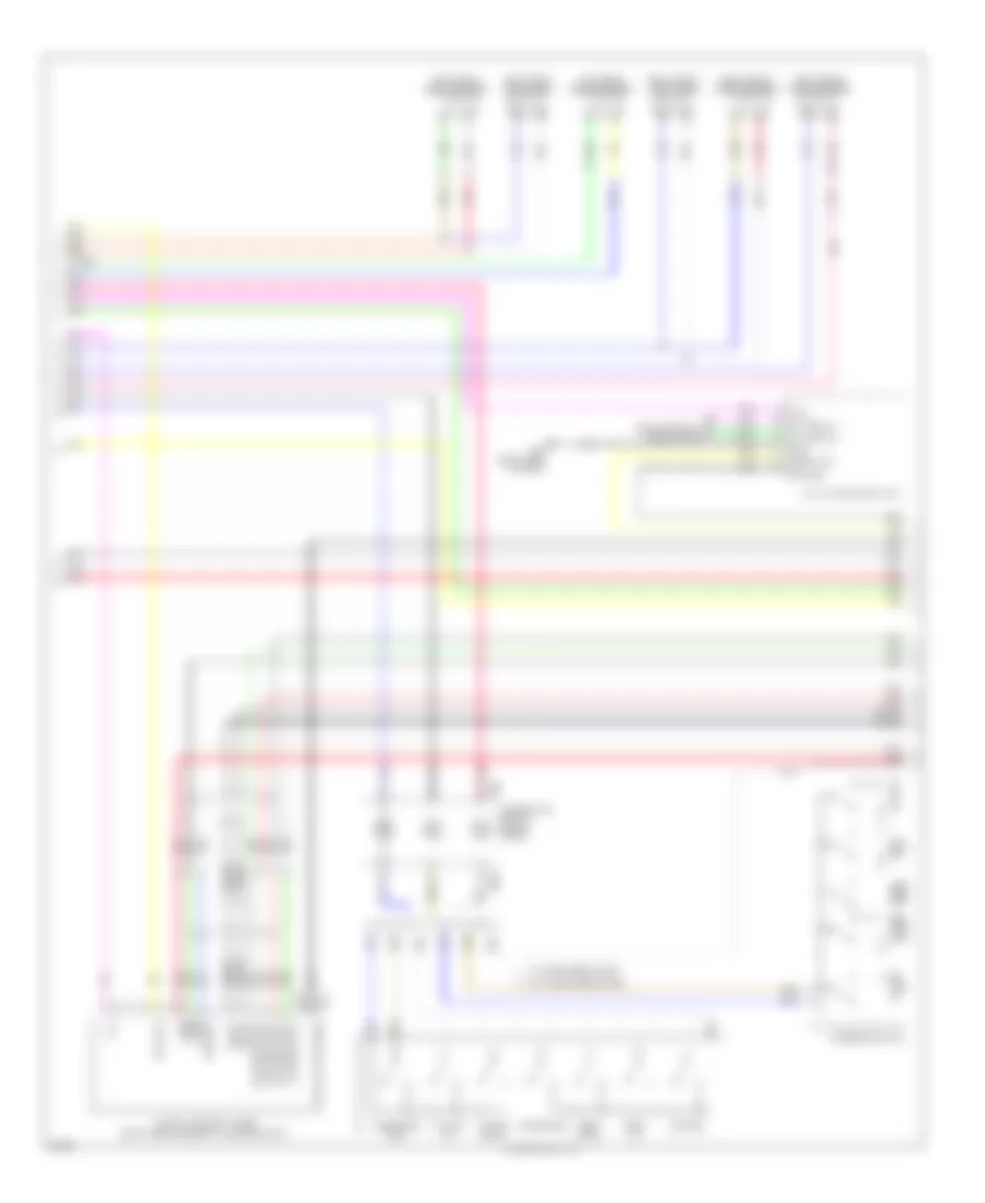 Radio Wiring Diagram, Base (2 of 3) for Infiniti EX35 2010