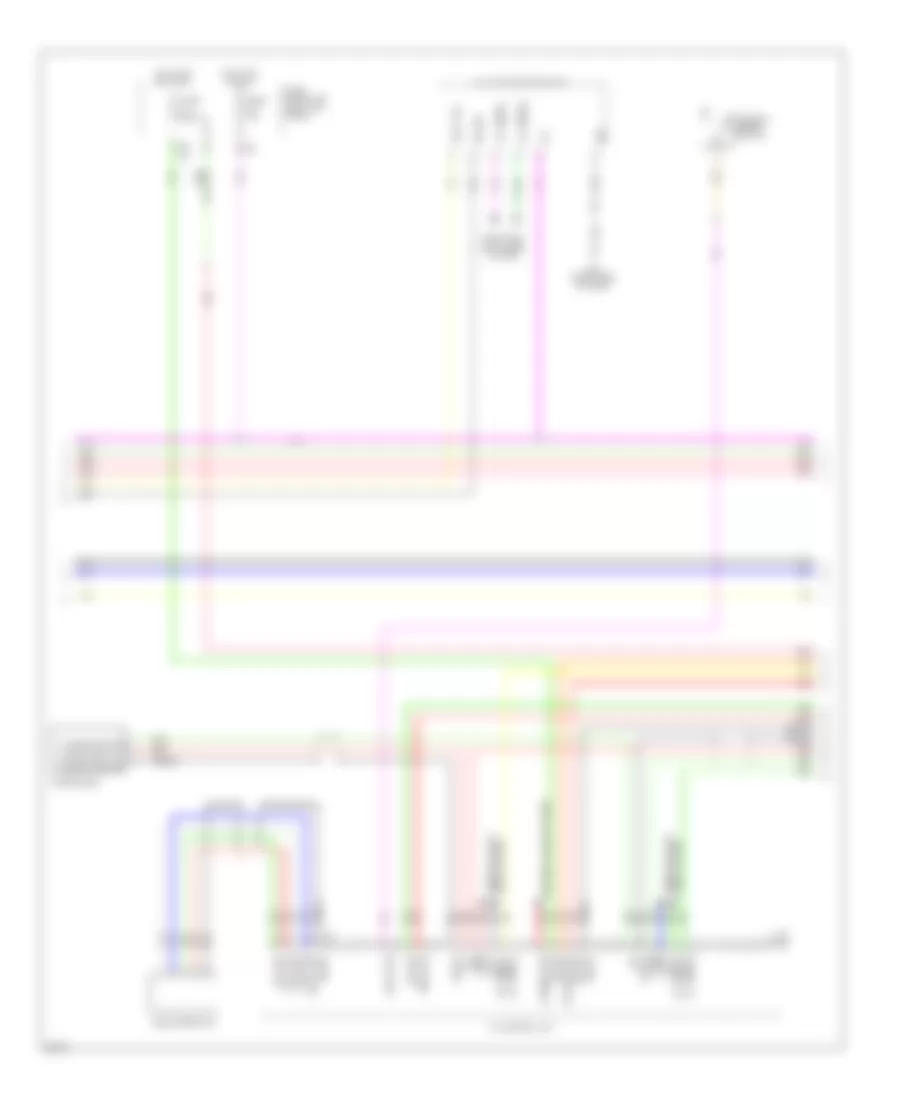 Radio Wiring Diagram, Bose with Around View Monitor (2 of 5) for Infiniti EX35 2010