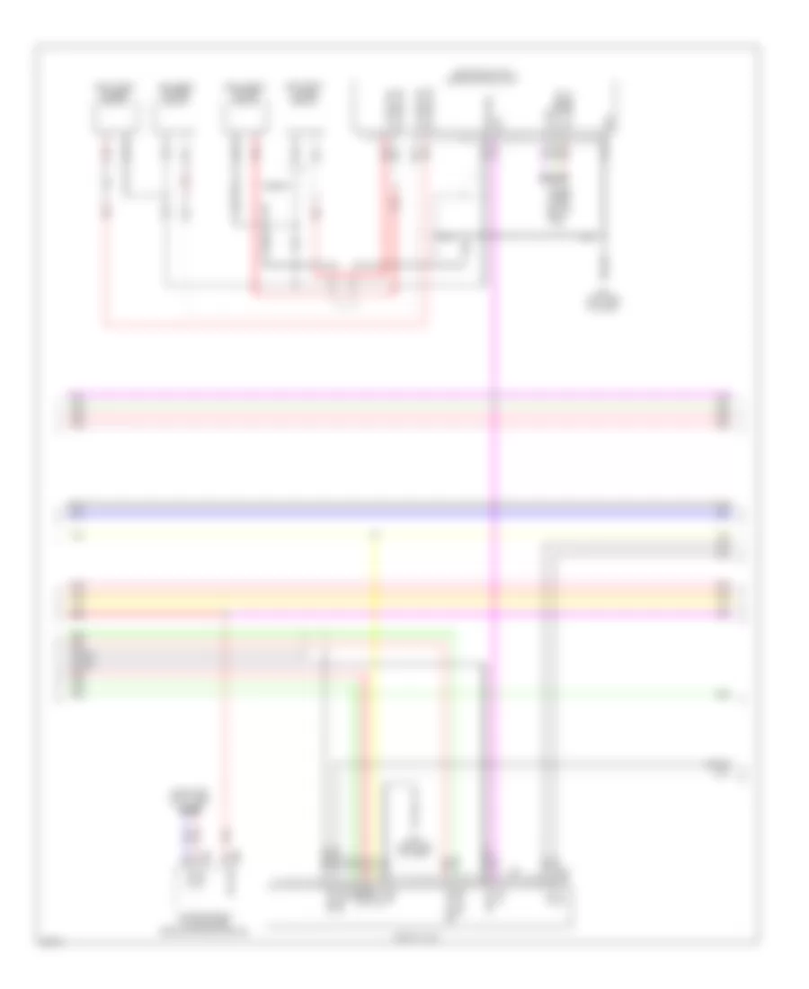 Radio Wiring Diagram, Bose with Around View Monitor (3 of 5) for Infiniti EX35 2010