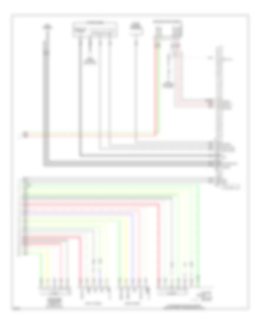 Radio Wiring Diagram Bose with Around View Monitor 5 of 5 for Infiniti EX35 2010