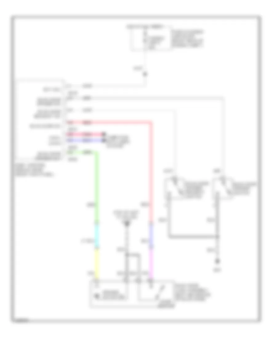 Automatic Back Door Wiring Diagram for Infiniti EX35 2010