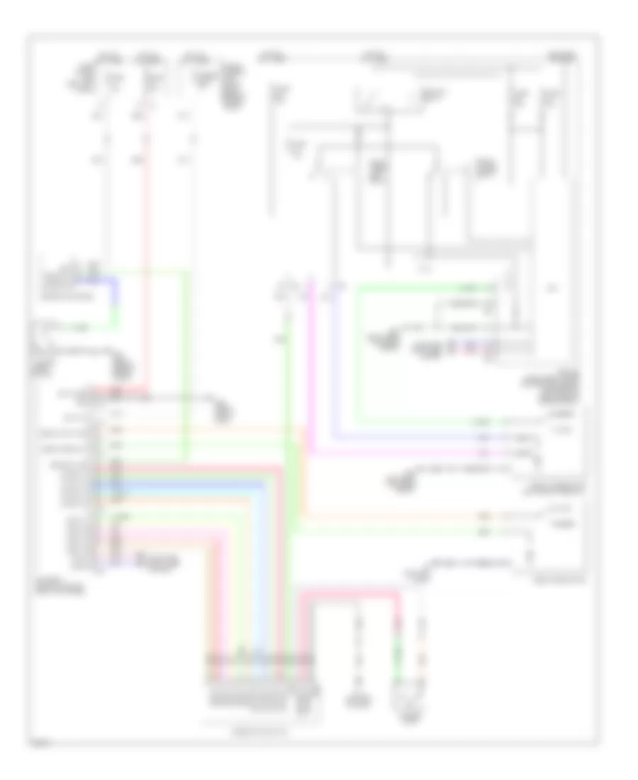 Wiper Washer Wiring Diagram for Infiniti EX35 2010