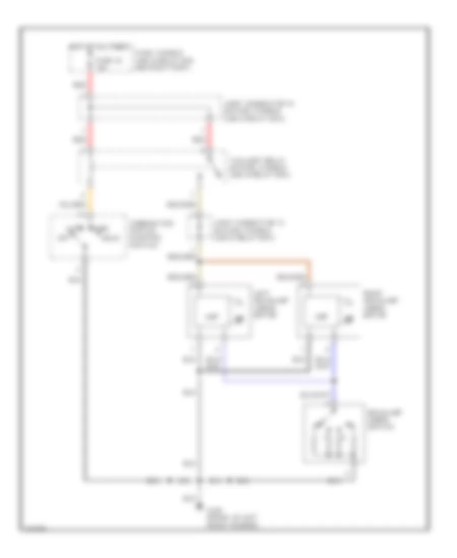 Headlamp Aiming Wiring Diagram for Infiniti Q45 2000