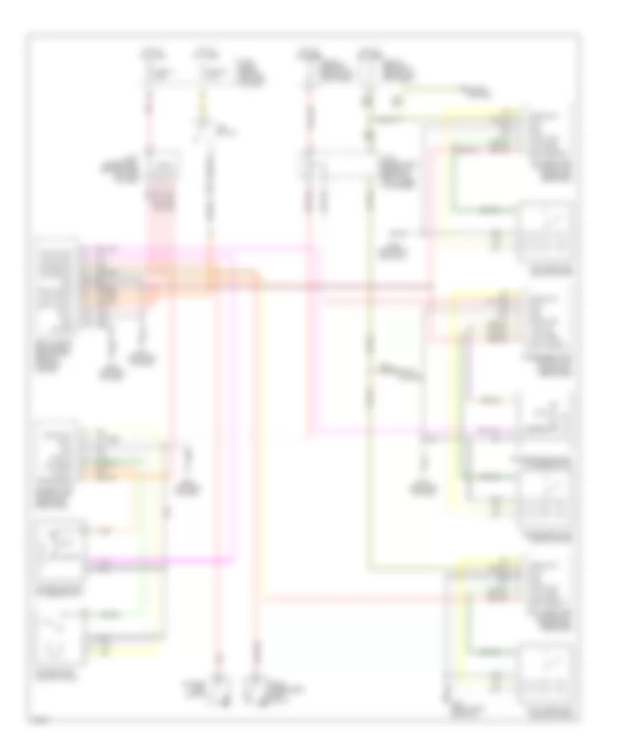 Door Lock Wiring Diagram for Infiniti Q45 2000