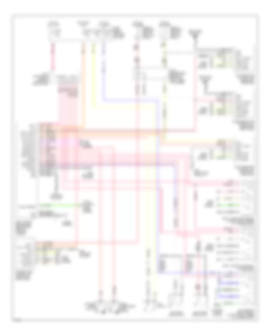 Keyless Entry Wiring Diagram for Infiniti Q45 2000