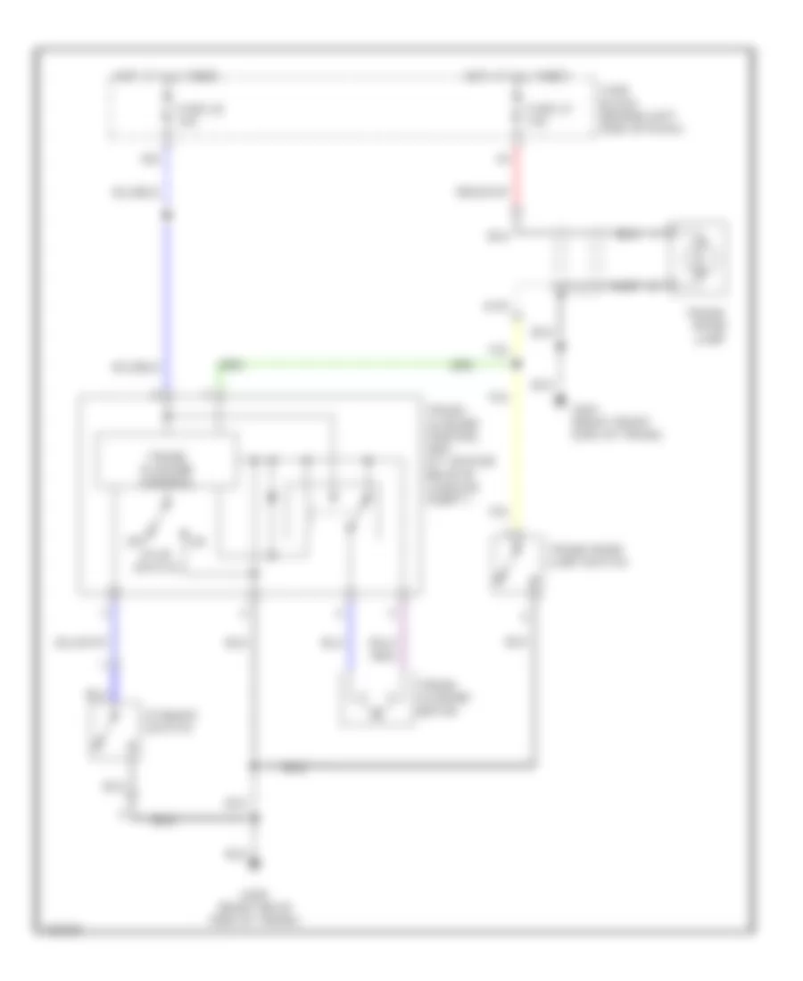 Trunk Pull-Down Wiring Diagram for Infiniti Q45 2000