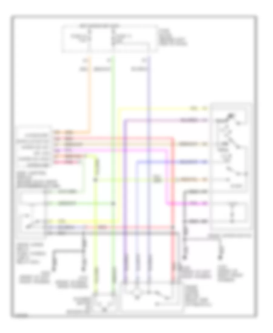Wiper Washer Wiring Diagram for Infiniti Q45 2000