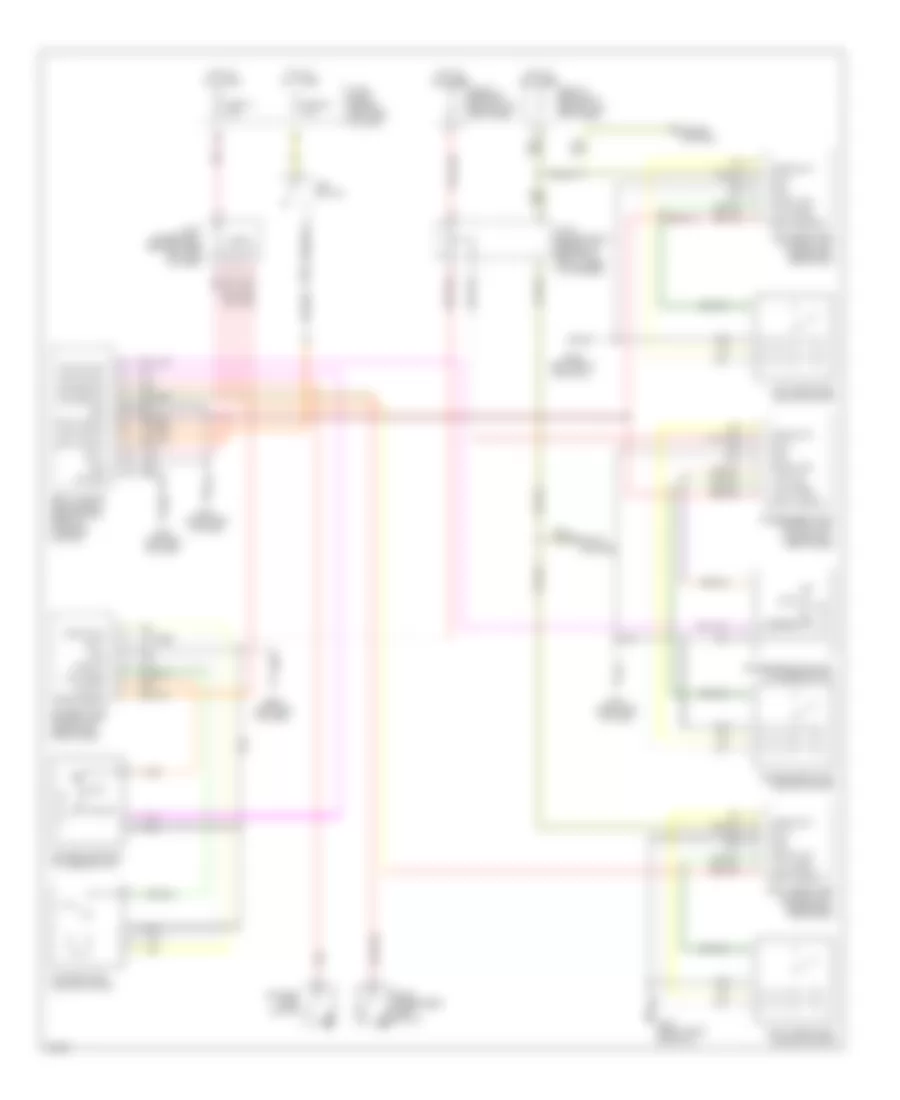 Door Lock Wiring Diagram for Infiniti Q45 t 2000