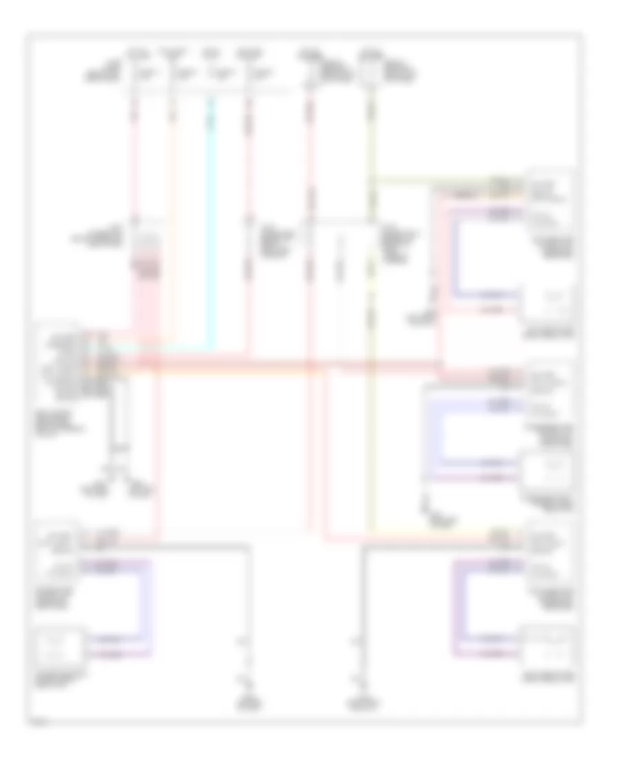 Power Window Wiring Diagram for Infiniti Q45 t 2000