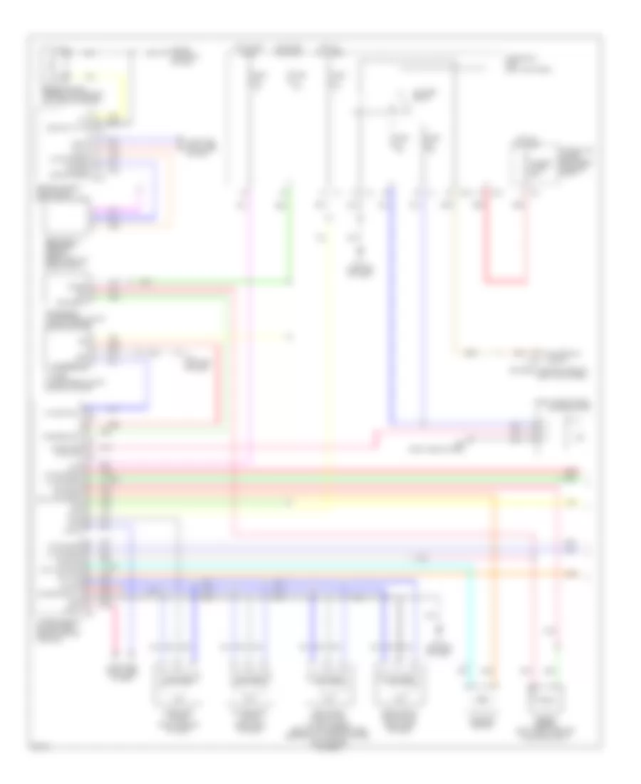 Automatic A C Wiring Diagram 1 of 2 for Infiniti EX35 Journey 2010